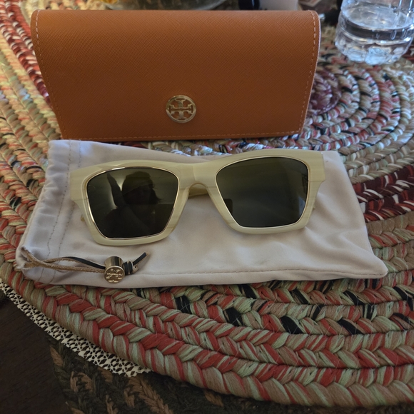 Tory Burch Accessories - NWOT Tory Burch Sunglasses with Sunglass Case & Tory Cloth  BRAND NEW